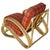 Camel Mid 20th Century Restored Three-Strand "S-Arm" Sofa & Lounge Chair Rattan Living Room Set For Sale - Image 8 of 10