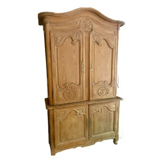 French Provincial Oak Amoire, Antique/ Vintage, Circa 1870s For Sale