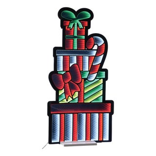 Package Stack and Candy Cane Ekkolight 47"H For Sale