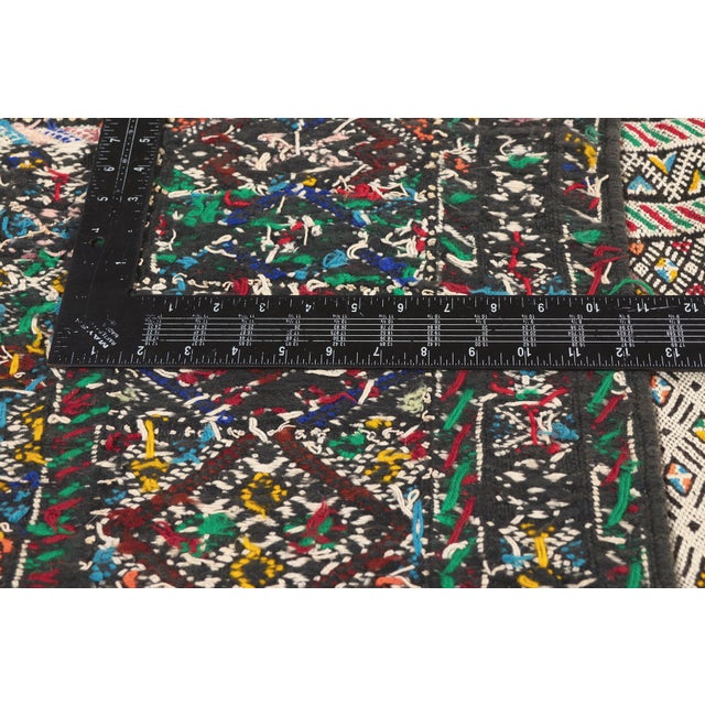 Textile Vintage Zemmour Moroccan Kilim Rug, 03'04 X 23'06 For Sale - Image 7 of 11