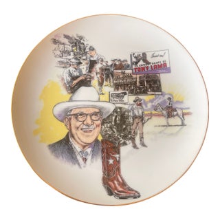 Vintage Tony Lama Boots Plate For Sale