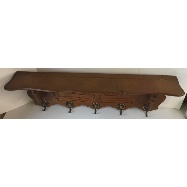 Vintage European Wall Pot Rack or Coat Rack | Chairish