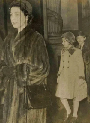 Associated Press Photographer, Queen Elizabeth with Princess Anne and Prince Charles