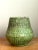 Vintage Green Textured Ceramic Vase For Sale - Image 10 of 12