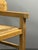 Postmodern Brutalist Dutch Oak Corner Chair with Rush Seat, 1970s For Sale - Image 8 of 18