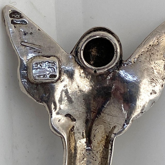 Vintage Italian Giovanni Raspini .800 Silver Church Holy Water Wall Font For Sale - Image 4 of 6