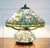 Art Nouveau Floral Lamp in Tiffany Style Stained Glass For Sale - Image 11 of 12