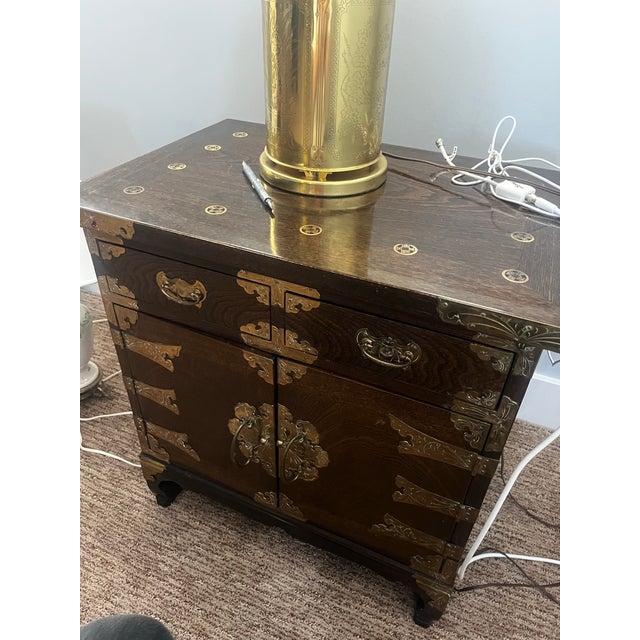 Antique Mid-Century Oriental 5 Piece Cabinet Set For Sale - Image 4 of 10