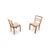 Vintage Art Deco Chairs in Oak, Set of 2 For Sale - Image 6 of 11