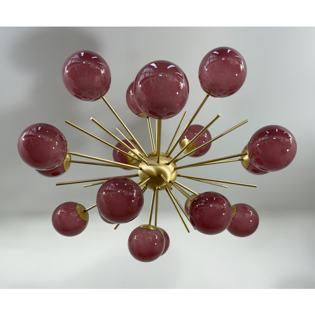 21st Century Ovale Diciotto Murano Sputnik Chandelier by Fabio LTD For Sale - Image 6 of 11