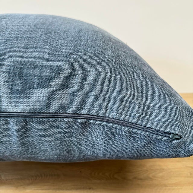 Not Yet Made - Made To Order Libeco Stonewashed Linen – Ocean For Sale - Image 5 of 5