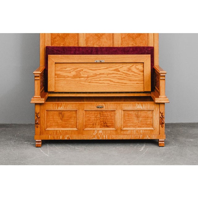 Antique Chest Bench in Ash Wood, 1900s For Sale - Image 17 of 18