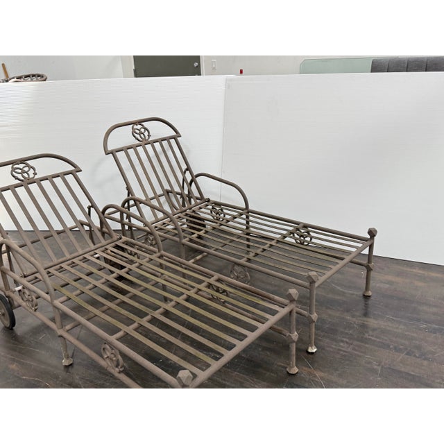 Terra Furniture Renaissance Outdoor Chaises, Pair For Sale - Image 11 of 12