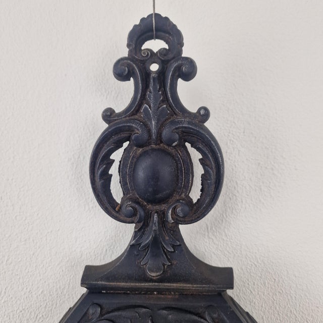 Victorian Wall-Mounted Fireplace Tool Set in Iron and Brass, 1880s For Sale - Image 12 of 16