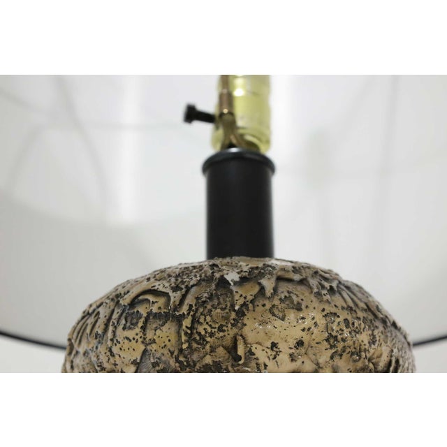 1970s 1970s Monumental Brutalist Style Ceramic Lamps by Pieri Tullio - a Pair For Sale - Image 5 of 8