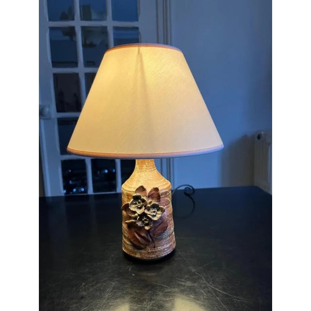 Ceramic Rose Decor Lamp For Sale - Image 7 of 9