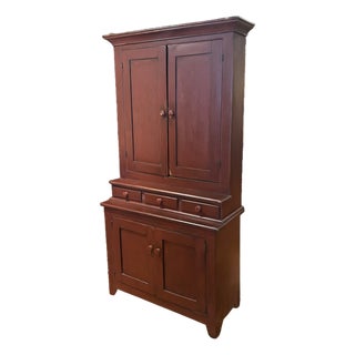 19th Centurty Step Back Cupboard For Sale