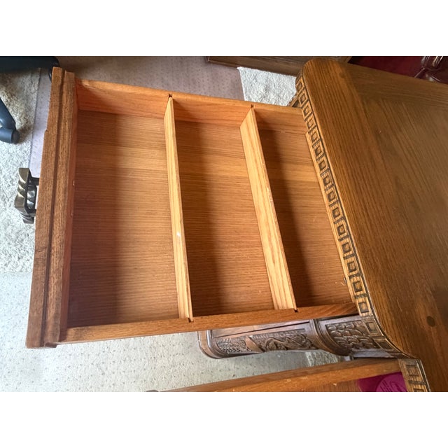 Vintage Complete Mid-Century Romweber Viking Oak Home Office Suite For Sale - Image 14 of 16