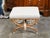 An English Chinese Chippendale style faux bamboo stool with X-Form base and new upholstery. Created in England, this stool...