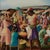 1980s Vintage Haitian Painting of a Marketplace by Jean-Elie Brisson For Sale - Image 5 of 11