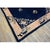 Art Deco 1920s Antique Blue Field Vase Medallion Wool Knotted Peking Runner Small Rug For Sale - Image 3 of 11