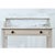 English 19th Century White Marble Top Vanity with New Paint For Sale - Image 11 of 16