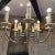 1940s Art Deco Chandelier, Eight Arm, Bakelite & Chrome, 34x31 Inches For Sale - Image 4 of 11