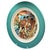 1980s 16" Eugene Savage "Festival of the Sea" Serving Platter, Lynn Krantz Dish Books For Sale - Image 4 of 10
