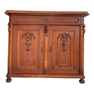 Pfeiferlbarock Buffet in Oak with Granite Top For Sale