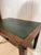 Metal Oak Banker's Desk with Drawers, Leather Insert and Chair, 1955, Set of 2 For Sale - Image 7 of 16