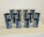 Ceramic 1950s Mid Century Modern Royal China “Currier & Ives” Blue & White Tumbler Set - 12 Pieces For Sale - Image 7 of 9