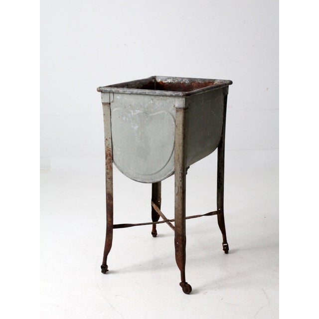 Antique Metal Wash Stand For Sale - Image 12 of 17