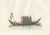 P. Mercuri, Venetian Noblewoman and Nun in Gondola Medieval Costume Plate, 1845, Print For Sale - Image 3 of 9