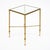 1940s French Art Deco Period Brass and Glass Side Table, Circa 1940 For Sale - Image 5 of 9