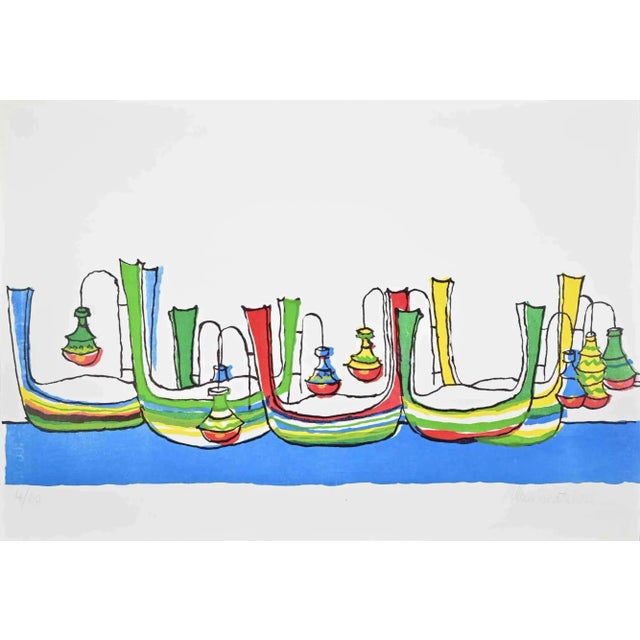 Lithograph realized by Catalano in 1970s. Edition of 60. Hand signed and numbered in pencil. Very good condition. This...