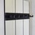 Italian Mirror Coat Rack on Three-Panel Glass and Black Lacquered Wood, 1980s For Sale - Image 9 of 11