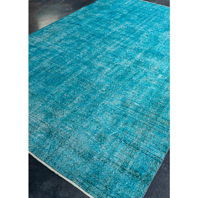 Contemporary Turkish Vintage Rug 6'10" x 9'11" For Sale - Image 3 of 4