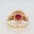 Metal Gia Certified 1.5Ct Burma Ruby Ring With Earth Mined Diamonds Accents: Solid 14k Gold, Size 6.75 For Sale - Image 7 of 8