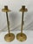 Brass Mid Century, Solid, Brass, Modernist Candleholders, in the Style of Tommi Parzinger For Sale - Image 8 of 12
