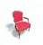 Vintage French Louis XV Style Giltwood Armchair with Rococo Carved Frame and Nailhead Trim, 1940s For Sale - Image 17 of 17