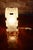 Mid-Century Czech Glass Table Lamp attributed to Kamenický Šenov, 1950s For Sale - Image 10 of 13