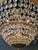 Metal 1900s Baroque Revival Crystal Chandelier Brass Basket Form Restored Historicism For Sale - Image 7 of 13