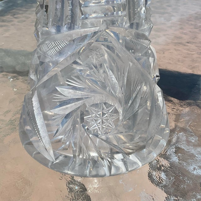 1900s American Brilliant Vase For Sale - Image 9 of 10