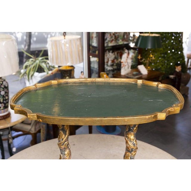 19th Century Italian Baroque-Style Giltwood Low Table For Sale In West Palm - Image 6 of 9