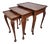 Victorian Nesting Tables in Walnut, 1890, Set of 3 For Sale