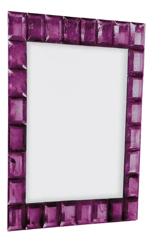 Venetian Mirror Murano Glass "Amethyst" by Fratelli Tosi