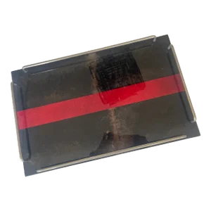 Italian 1960s Lacquered Goatskin Serving Tray by Aldo Tura