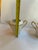 Vintage 1950s Limoges France Creamer and Sugar Bowl With Lid by Cenpor in Classic White and Gold Trim Set For Sale - Image 13 of 16