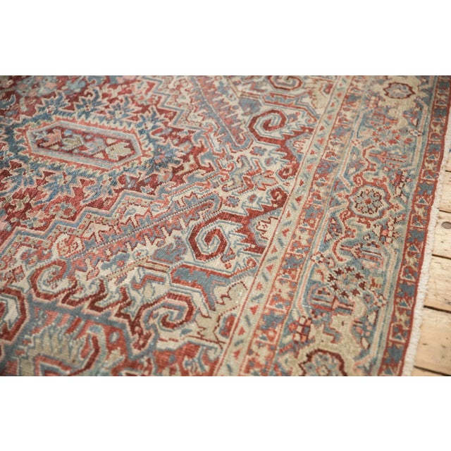 Vintage Distressed Heriz Carpet - 8' X 11' For Sale In New York - Image 6 of 12