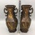 Metal Pair of Chinese Gilt Bronze Hexagonal Vases With Phoenix & Peony Motif For Sale - Image 7 of 8